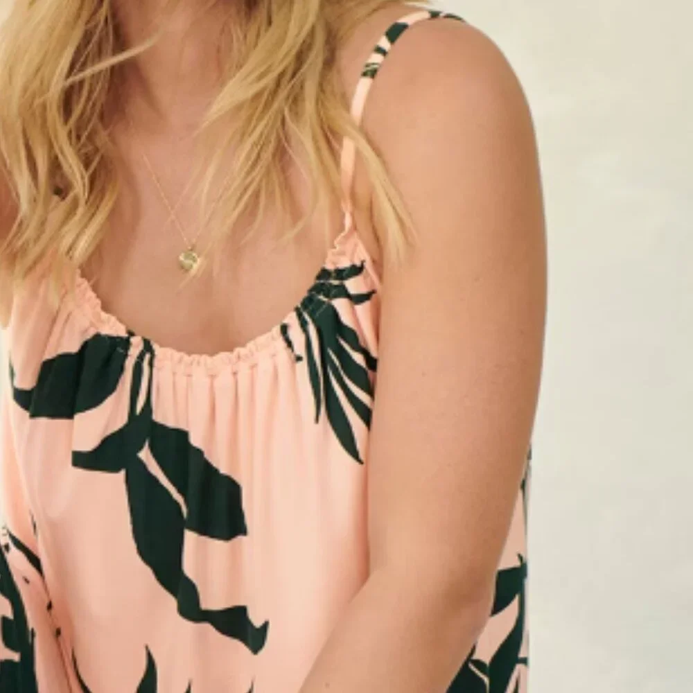 NWT Soma COOL NIGHTS Shirred neck Cami & Short Pajama Set - Picture 6 of 7